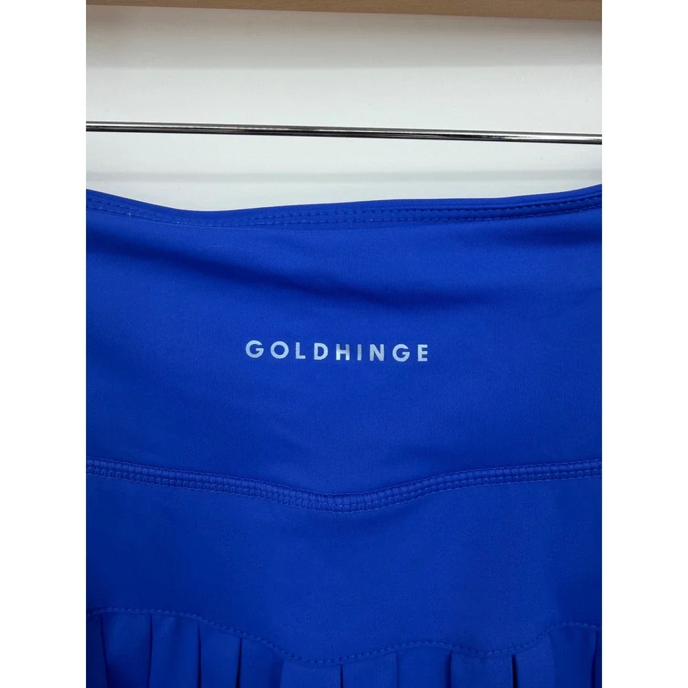 Goldhinge Pleated Skort Women Small Blue Athletic Tennis Golf Skirt